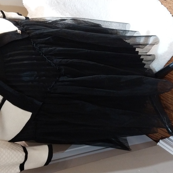 WD.NY XL& LARGE SIZE Black Asymmetrical Skirt Elastic Waist Pull On - Picture 9 of 13